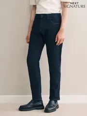 Blue Indigo Rinse Slim Fit Motion Flex Ultra Soft Jeans (B55201) | $73