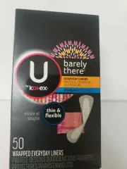 U by Kotex Barely There Wrapped Everyday Liners - 50 ct =200 Liners *(4-PACK)*