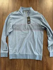 New W Tags Travis Mathew Splash of Color Quarter Zip Pullover Size Small Golf