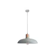 CLA Lighting PASTEL Dome Shape with Copper Lamp Holder Cover Pendant Light - Grey