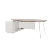 Yuben 200cm Executive Office Desk with Drawers and Shelves
