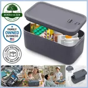 Medicine Lock Box Plastic Small Safe with Combination Code for Medicine Food ...