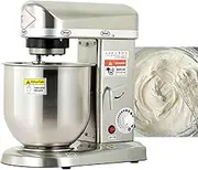 Stand Mixer,Multifunctional Kitchen Mixer, with Beater, Dough Hook, Wire Whip and Egg Separator,Metallic-A(5L)