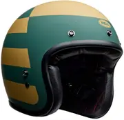 Bell Custom 500 Parlor, open face helmet , color: Matt Green/Gold , size: XL