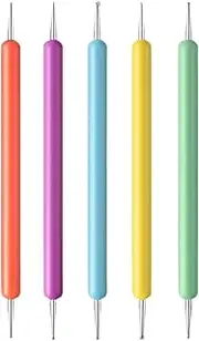 Nail Dotting Tools, Double-Ended Tool, Dotting Tools, Tip Dot Paint Manicure Kit, Tool for Home Drawing Painting Embossing