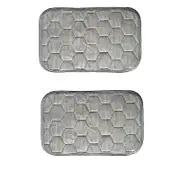 2pcs Pillow Cases Cooling Pillowcase Decorative Cushion Cover Breathable Cooling Pillow Covers-Grey