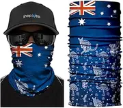 [ShopINess] Unisex Tube Scarf Adult Multifunctional Headband Bandana Neck Gaiter for Motorbike Sport Events and Parties Outdoor Activities Football World Cup Australia