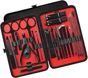 23 Pieces Manicure Set Nail Kit Art Tools Toenail Pedicure Care Ingrown Trimmer Clipper Professional,23 Piece Tools