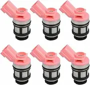 6PCS 16600-1801 166001801 Fuel Injectors Compatible with Nissan Pathfinder R50 Navara D21 D22 VG30E 3.0L VG33E 3.3L