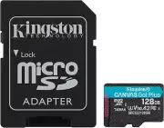 Kingston 64GB MicroSDXC Canvas Go Plus Memory Card with SD Adapter (SDCG3/64GB)