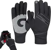 [Generic] Winter Cycling Gloves, Winter Mountain Bike Gloves, Touchscreen Motorcycle Gloves for Cold Weather - Thickened Windproof Motorcycles for Snow Shoveling and Fishing Gloves
