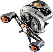 Daiwa, CA80 Casting Reel, 7.5:1 Gear Ratio, 9BB+1RB Bearings, 15 lb Max Drag, Left Hand-CA80HSL,Silver
