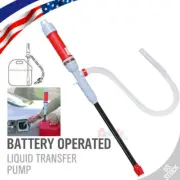 Portable Electric Fuel Transfer Siphon Pump Gas Oil Water Liquid 2.2 GPM