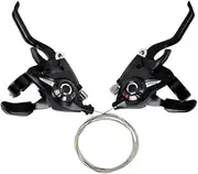 1 Pair Brake Levers Folding Bike Shifter Precise Shifting Lightweight Universal Cycling Disc Handle Bicycle Transmission Set