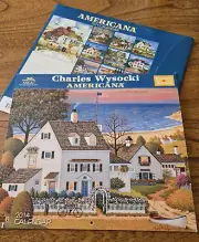 Unused Charles Wysocki Americana 2014 Wall Calendar w/Cover Never Used No Marks