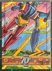 SHOGUN WARRIORS - GETTER ROBO G TWO/ JAGUAR 2.5" x 3.5" HOMAGE SKETCH CARD