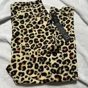 New Mix Girls Cheetah Print Leggings One Size M44
