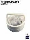 TOP LOAD WASHING MACHINE LINT FILTER FOR FISHER AND PAYKEL SMART DRIVE GW709