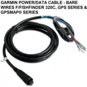 GARMIN POWER/DATA CABLE - BARE WIRES F/FISHFINDER 320C, GPS SERIES & GPSMAP®