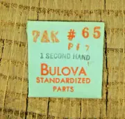 Genuine Bulova 7AK PI7 Second Hand Watch Part 65 NEW OLD STOCK