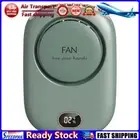 LF# Portable Neck Fan Rechargeable Hands Free Bladeless Fan for Home Office (Gre
