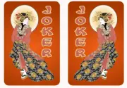 Mah Jongg Jong Mahjong 10 Joker Stickers Geisha - Set #868d ** Free Shipping **