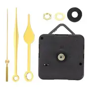 1Set Quartz Clock Movement Mechanism 1/2" Shaft for 2-3mm Max Dial Thick Golden