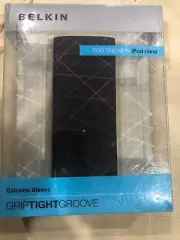Belkin Silicone Sleeve Griptight Groove For Ipod Nano F8Z403-BKP
