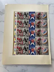 1992 Skybox Primetime NFL Uncut Sheet National Convention (3500 made) ELWAY/RICE