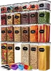 Skroam 24 Pack Airtight Food Storage Containers with Lids for Kitchen Pantry Org