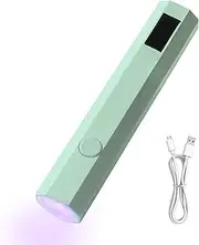 UV Nail Lamp - ÚV Light for Gel Nails | Hand Held Light for Nails | Small Light Gel Polish Lamp | Portable Nail Dryer with 2 Timers | LED Display Led Nail Flashlight for Rhinestone Glue Decor