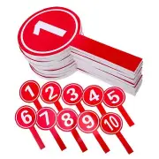 10 Pcs Handheld Score Paddles Score Boards with Handles for Sports Games Clas...