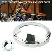 5" Chrome Speedometer Trim Ring Cover For Harley Heritage Softail Springer Dyna
