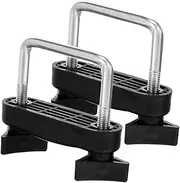 TOGEVAL 2pcs Car Roof Rack Fixator Clamps Mounting Accessories for SUV and Truck Durable Easy to Install Cargo Carrier U Bolts Slip Resistant Design for Secure Travel
