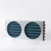 Air-cooled Water-cooled 2*6*330 Condenser Aluminum Fin Copper Tube