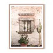 Window Wise Framed Printed Wall Art - Timber