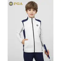 在飛比找ETMall東森購物網優惠-美國PGA 兒童高爾夫服裝男童馬甲春夏保暖外套運動背心光發熱