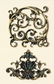 LaBlanche, Silicone Mould, Mold, Limited Edition, Ornament Claudette, Scrolls, F