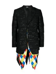 [COMME des GARCONS HOMME PLUS] 彩色菱形格紋長褲