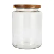 4L Glass Jar with Wood Lid