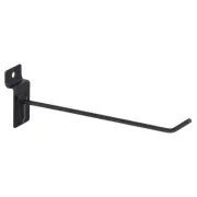 60 Pcs Slat Wall Hooks 2" x 8" Metal Display Hooks for Garage Retail, Black
