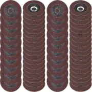 80 Pcs 4 1/2 Inches Grinding Discs 40 60 80 120 Grit Flap Discs Alumina Grind...