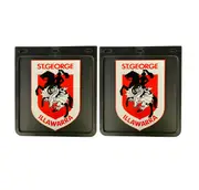 St George Illawarra Dragons NRL Mud Flaps Black