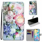 Flower Flip Wallet Phone Case For Samsung S8 S9 S10 S20 S21 Note 20 A51 A10