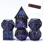 Metal DND Dice Set 7PCS Polyhedral D&D Dice Set Dragon d n d Dice for Dungeons