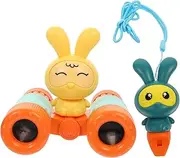 1 Set Adorable Multi Function Binoculars Compact Telescope for Outdoor Exploration Bird Watching and Travel Fun Childrens with Cartoon Whistle Included