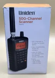 UNIDEN SR30C BEARCAT 500-CHANNEL WEATHER ALERT MARINE HANDHELD POLIC (MVP030847)