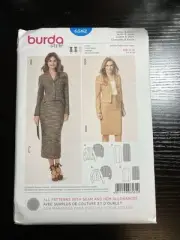 Burda Pattern 6582 Misses’ Jacket & Skirt Size 8-20 UNCUT FREE SHIPPING