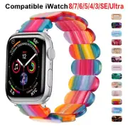 Resin Elastic Strap Band for Apple Watch Ultra 2 49mm Series 9 8 7 6 SE 41/45mm