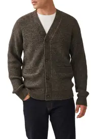 Rodd & Gunn Glenallen Merino Wool & Alpaca Cardigan in Sepia at Nordstrom, Size Small